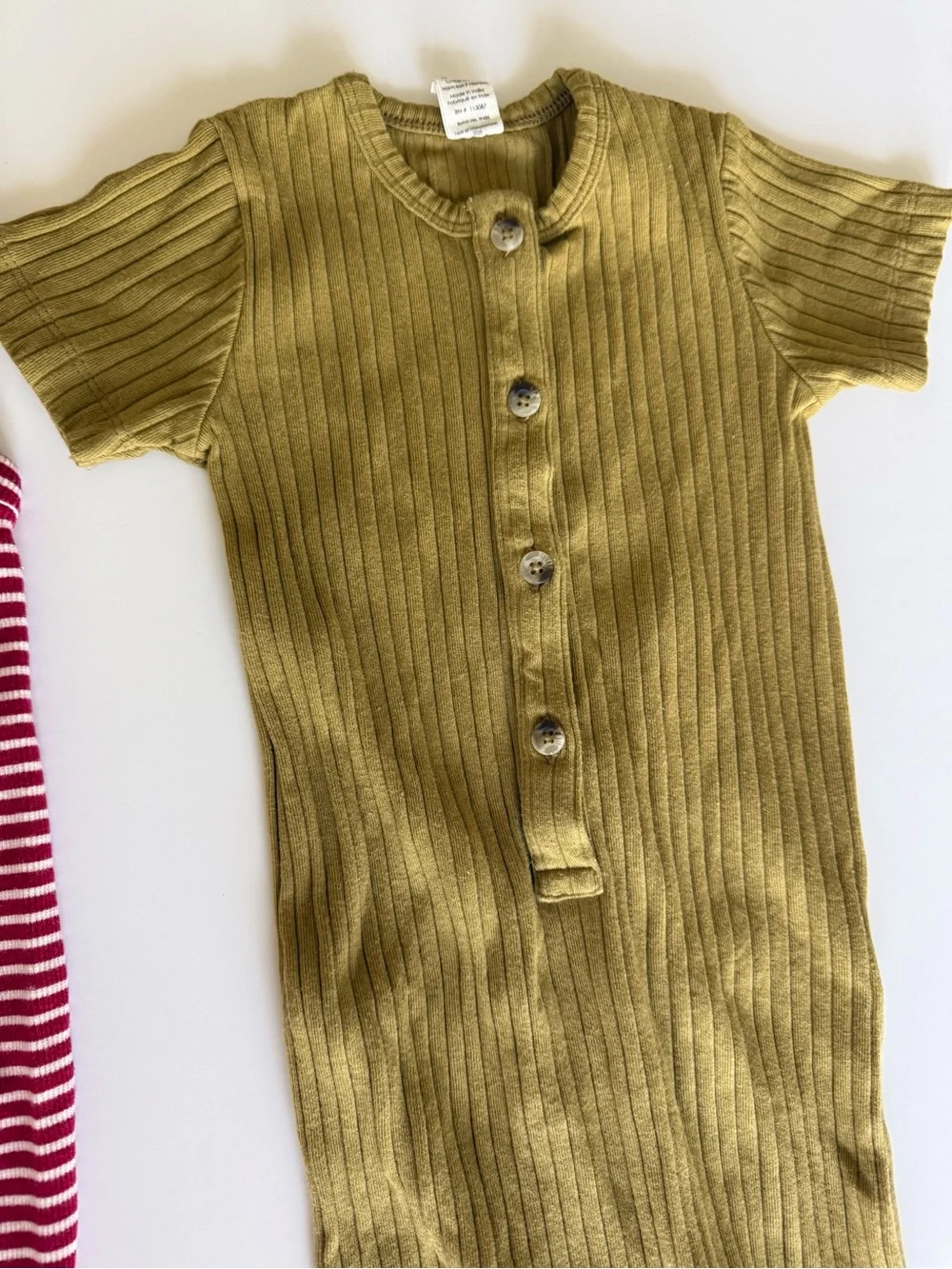 Kate Quinn Organics baby boy Summer ribbed jumpsuit bundle 18-24 months